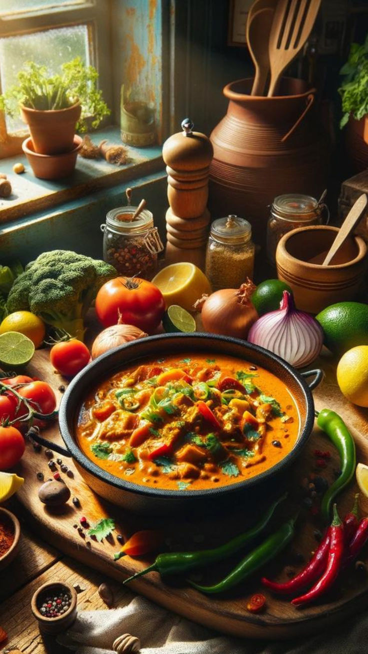 Curry de Grão de Bico e Legumes: Uma Explosão de Sabor Vegano